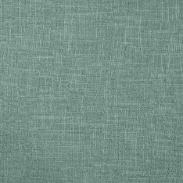 Slub Musselin Dark Dusty Mint, uni